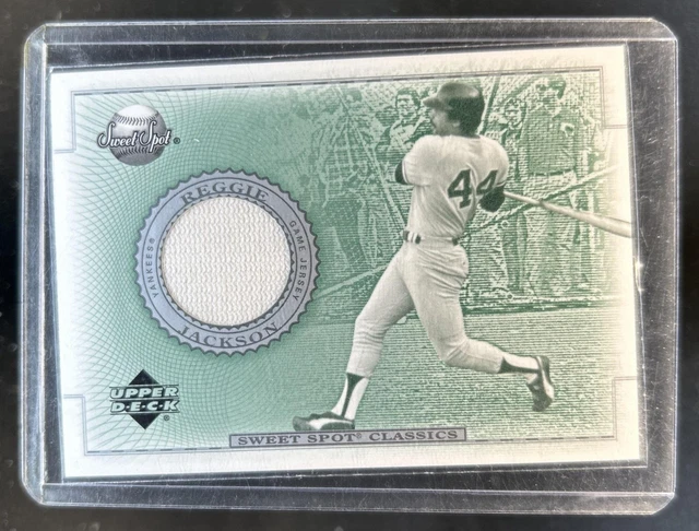 2002 Upper Deck Sweet Spot Classics Reggie Jackson Game Jersey #J-RJ Yankees
