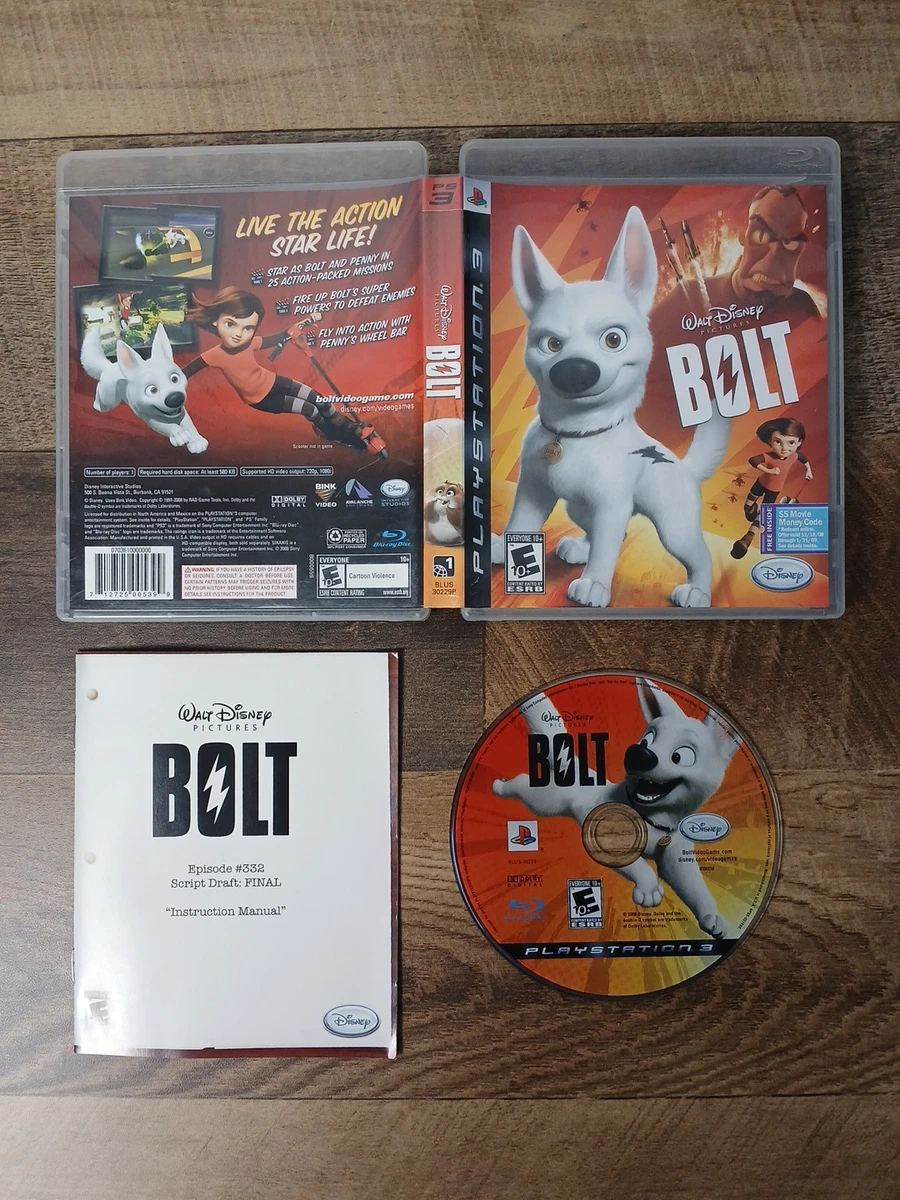 Jeu PS3 Bolt - Version Française - Comme Neuf - PEGI 7 - Éditeur Disney