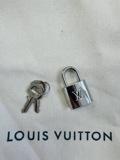Louis Vuitton PadLock Silver Lock 2 Key Brass Number 315