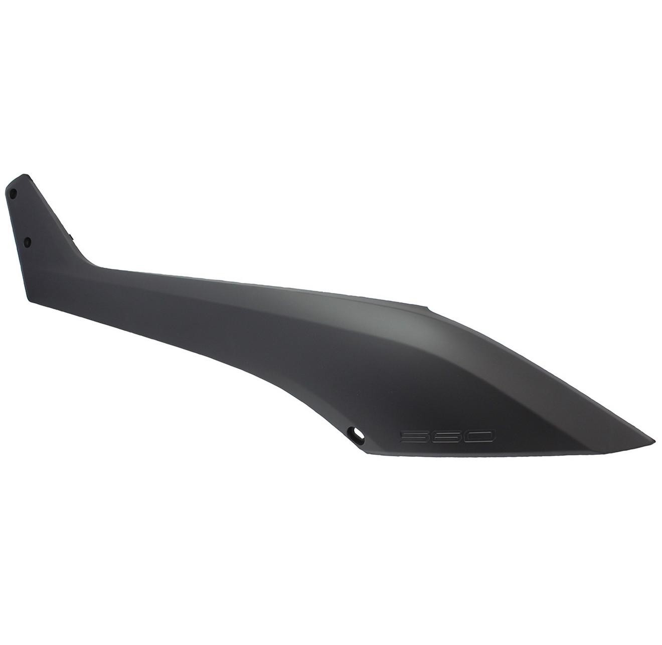 Capot moteur gauche maxiscooter en ABS haute résistance noir mat