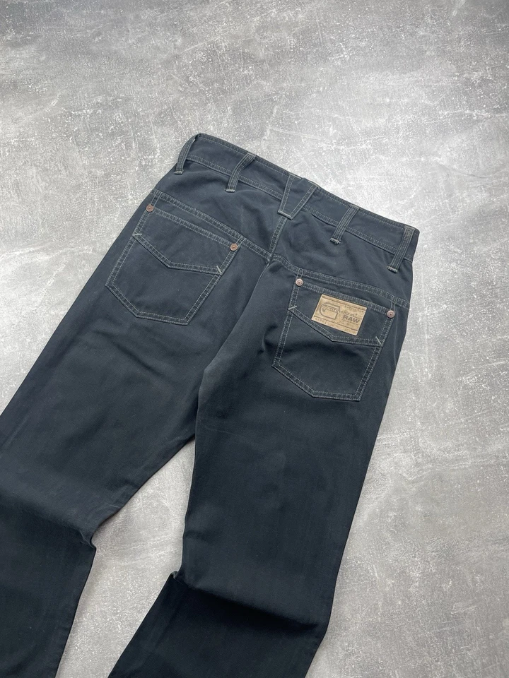 G-Star RAW Denim Black Bootcut Size 33 100% Cotton Vintage Jeans Y2K GlamRock - Image 3 of 4