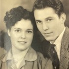 Vintage 40s 50s Photo Young Couple Lovers GF BF Man Suit Woman Portrait — photo 5
