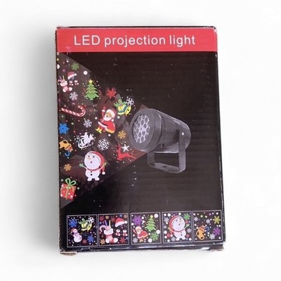 Rycixon LED Christmas Projection Light USB Santa Snowman Color Changing CE RoHS