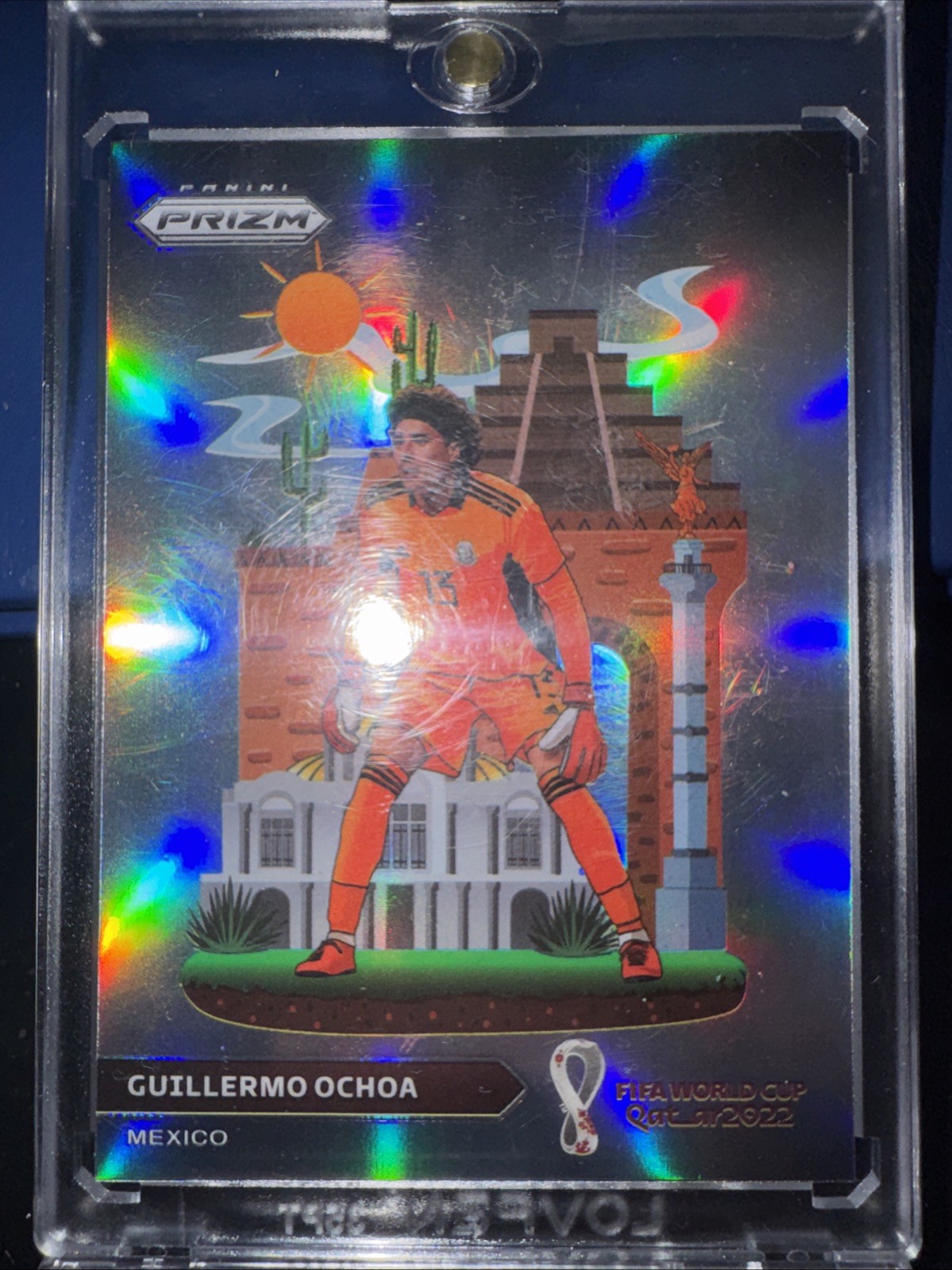 2022 Panini Prizm World Cup Qatar National Landmarks Guillermo Ochoa #16