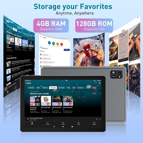 10'' Tablet 12GB+128GB, 1280x800 Display, 7000mAh, Android 14 with Dual Cameras - Picture 7 of 13