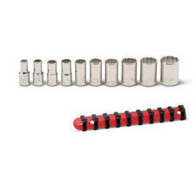 Wright Tool 209 1/4'' Drive 10 Piece Standard Socket Set 12-Point