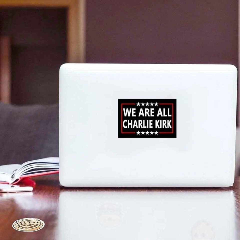 We are All Charlie Kirk Stickers - 10 Pack - Turning Point Decals - Size 4x6 Foto 4 de 4