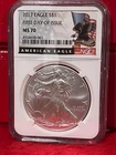 2017 AMERICAN SILVER EAGLE NGC MS70 FIRST DAY OF ISSUE