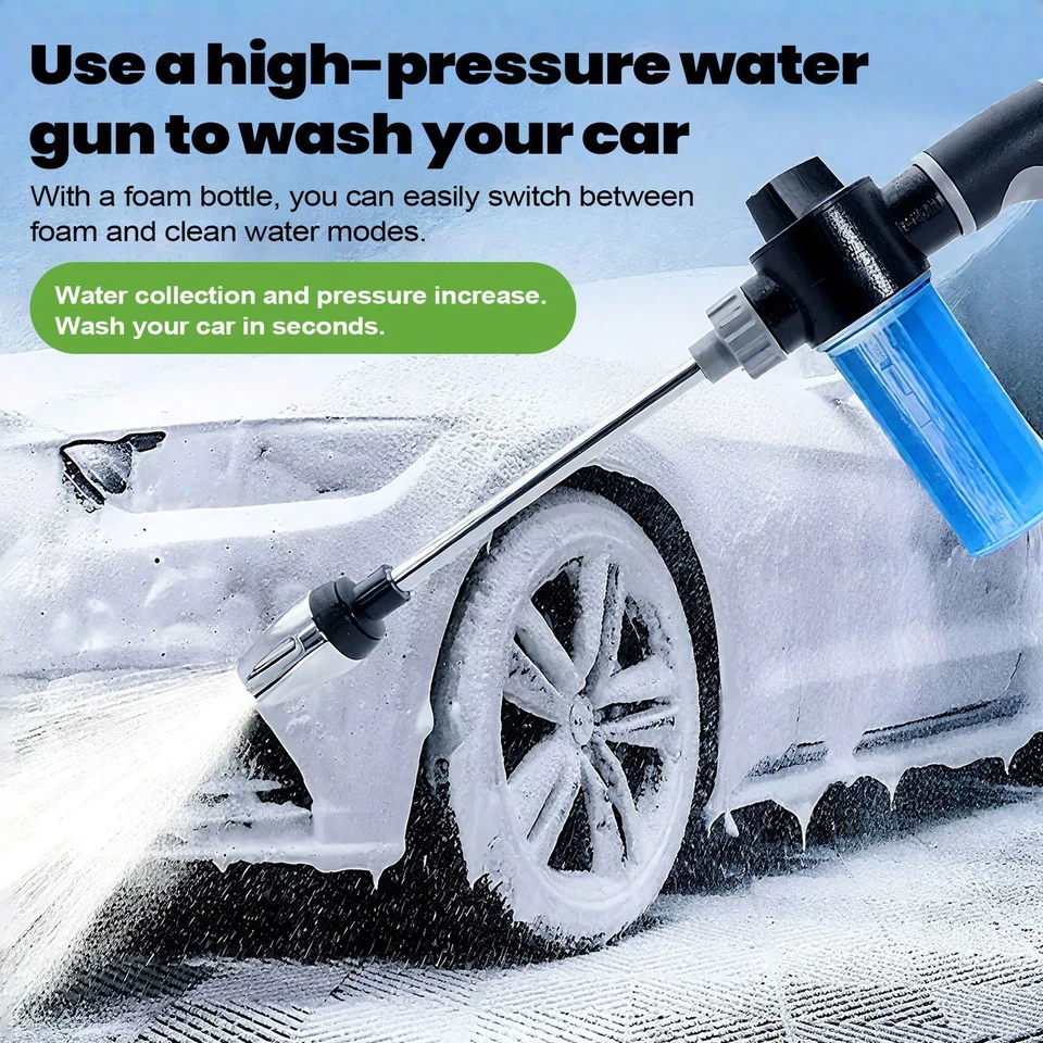 Manguera de agua flexible expandible de lujo 4 unidades más fuerte 25, 50, 75, 100 pies Foto 4 de 4