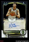 2025-26 Bowman Chrome University Prospect Nate Bittle 1ST ROOKIE AUTO