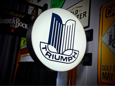 Triumph Shield 12 Inch Light Box Led Sign 3d Printed Wall Decor Man Cave Garage