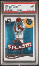 2023 PANINI DONRUSS OPTIC SPLASH #11 BRANDON MILLER PSA 9