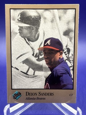 DEION SANDERS 1992 Leaf Studio #9 - NM/MT - Braves