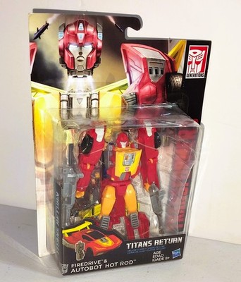 Transformers Titans Return  Autobot Hot Rod & Titan Master Firedrive NEW SEALED