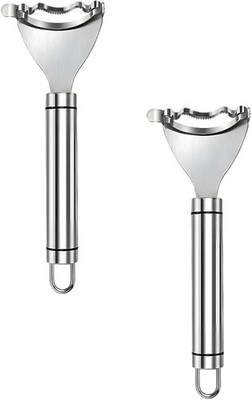 2pcs Stainless Steel Corn Peeler, Corn Cob Stripper Tool, Corn Thresher from the