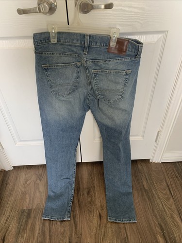 Hollister Medium Wash Blue Skinny Jeans Men 30x32 - Picture 4 of 4