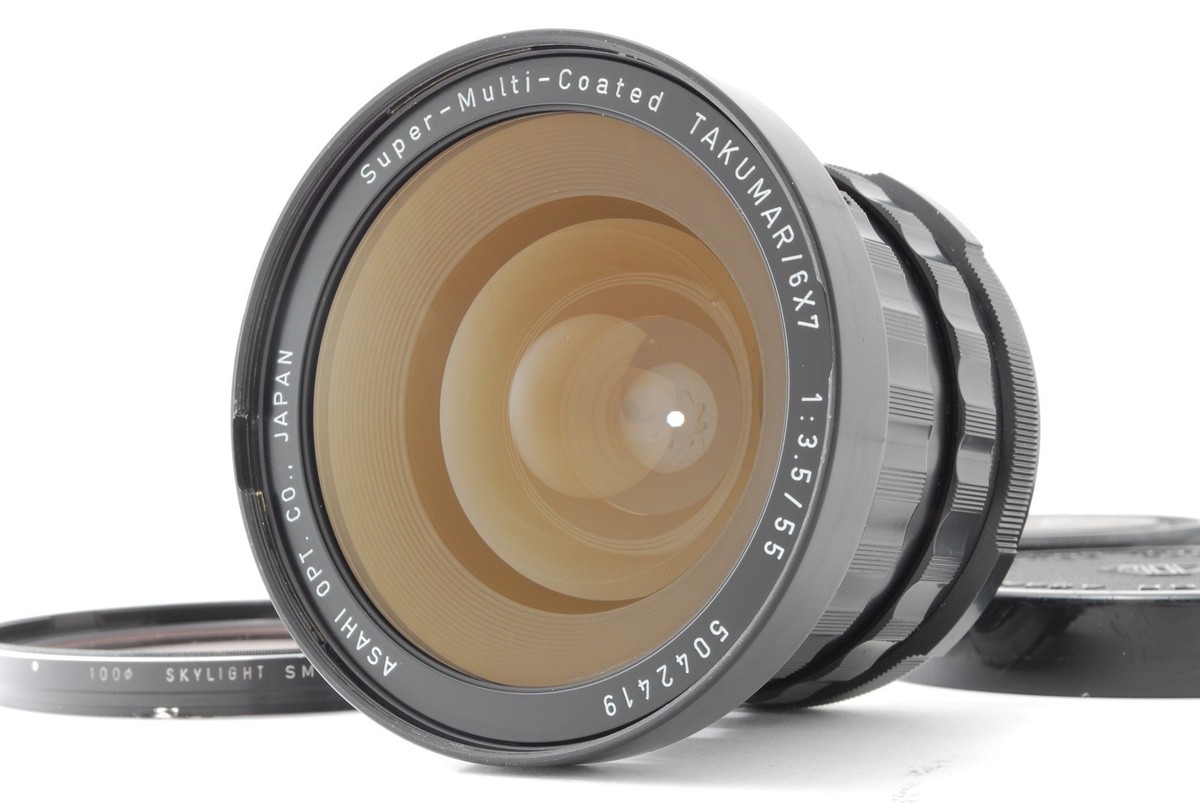 Mint w/case】 Pentax SMC Takumar 6x7 55mm f3.5 lens For 6x7