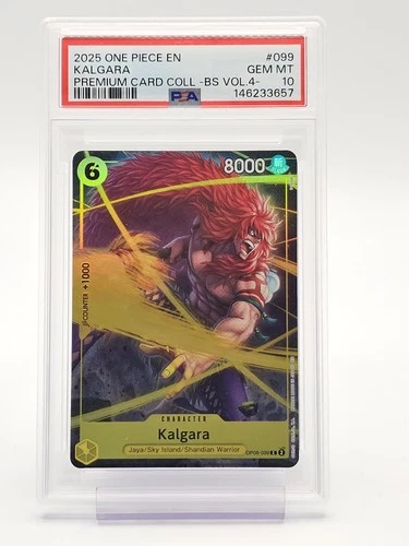 KALGARA 2025 ONE PIECE TWO LEGENDS PREMIUM COLLECT VOL.4 OP08-099 PSA 10 Q4444