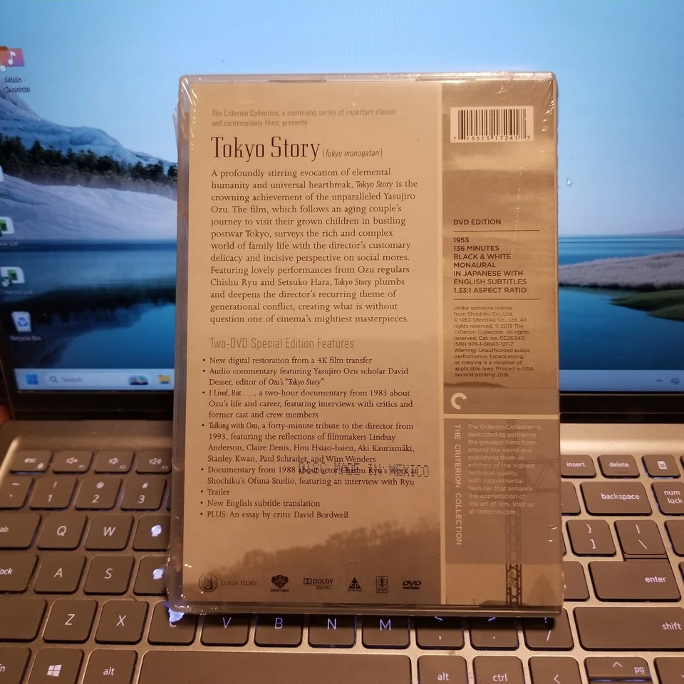 Tokyo Story (Criterion Collection) (DVD, 2016, NEW) Yasujiro Ozu (1953) - Image 2 of 2