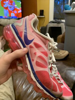 Pre Owned NIKE AIR MAX PINK Flash Running Shoes Girls