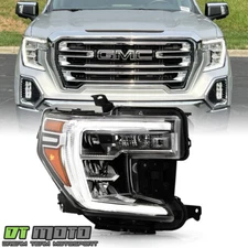2019-2021 GMC Sierra 1500 w/Halogen Turn Signal LED DRL Headlight - Passenger RH