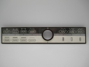 Musterplatte für DDR Nähmaschine VERITAS Modell 4402 Super-Programm-Automatik