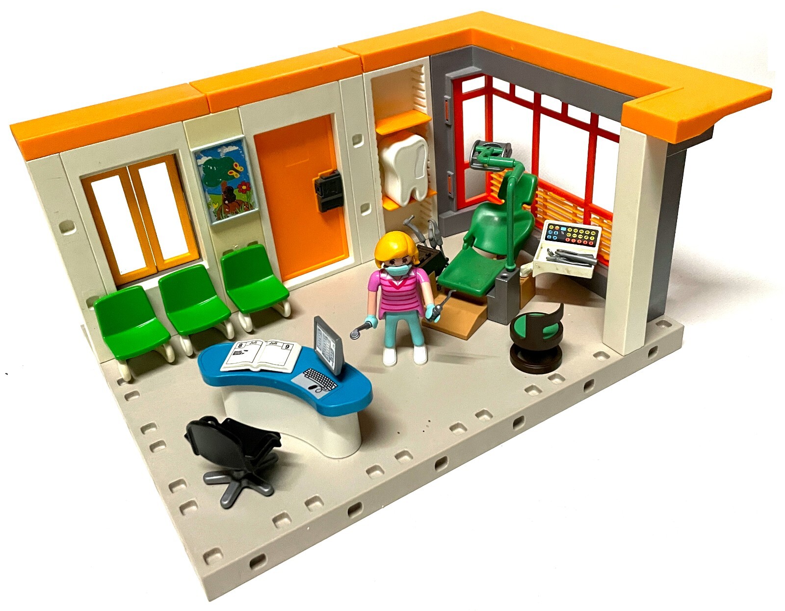 Playmobil Konvolut * City Haus * Zahnärztin mit Praxis & Einrichtung