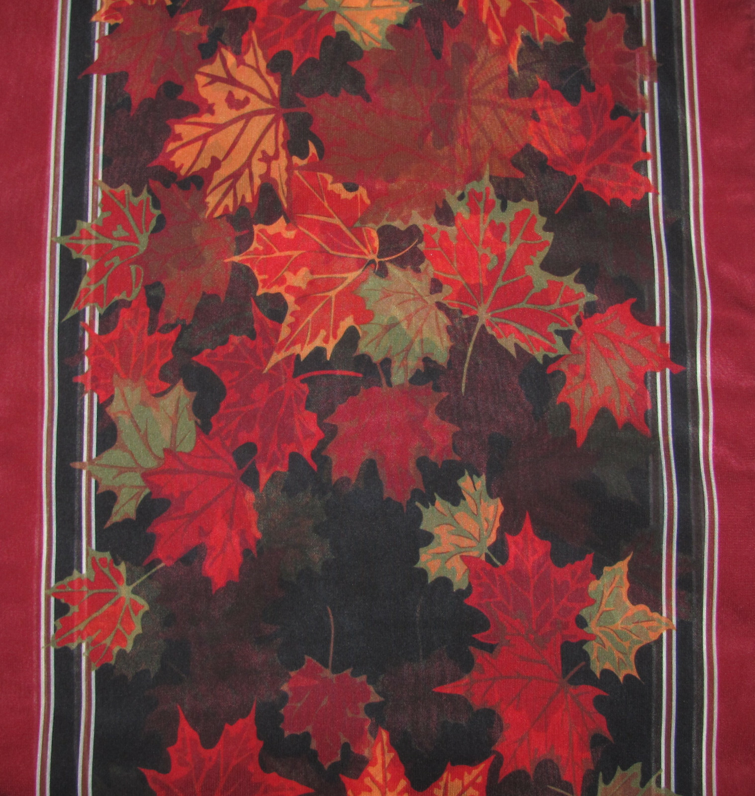 Oscardo Polyester Rectangular Scarf - Fall Leaves… - image 4