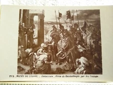 Postcard "Capture of Constantinople by the Crusaders" Delacroix Louvre Museum