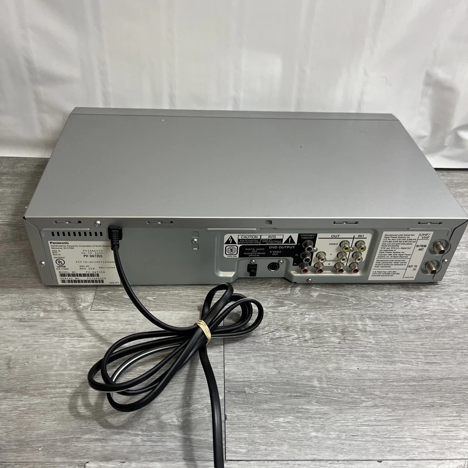 Panasonic VCR VHS and DVD Combo Player PV-D4735S Video Recorder Tested Works! - Image 2 of 4
