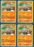 4x PLAYSET Graveler x 4 Playset - 34/68 Hidden Fates Uncommon - Pokemon TCG