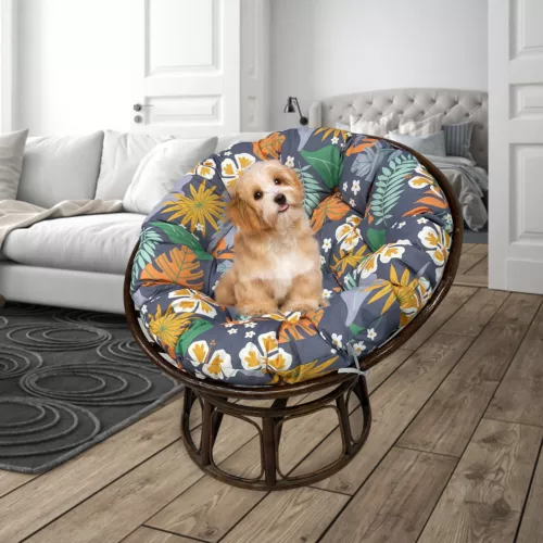 Papasan Chair Cushion Waterproof Oxford Cloth Circle Stuffed Egg Chair Cushions - Picture 33 of 111
