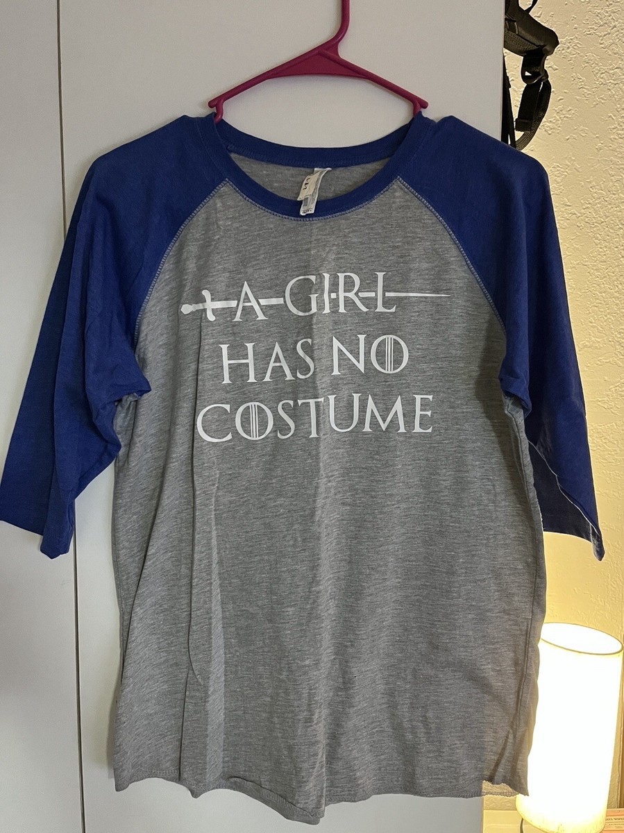 Women's t-shirt, blue and gray, 3/4 sleeve, size L youth | eBay