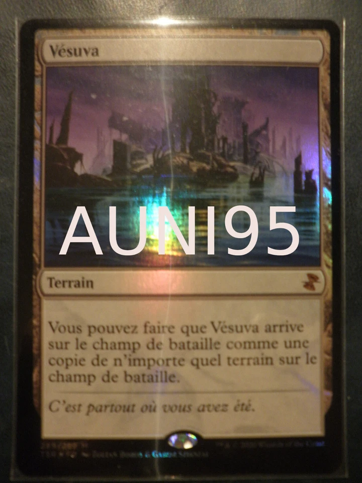 mtg magic vesuva FOIL land MISPRINT untapped FRENCH vf fr time spiral remastered - Photo 1/1
