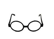 Harry Potter Black Plastic Fame Glasses Cosplay Costume Pretend Play