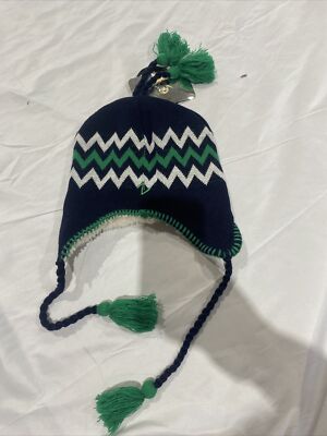 Vancouver Canucks ZEPHYR NHL HOCKEY TEAM TASSEL KNIT HAT/BEANIE