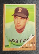 1962 Topps - Gene Conley #187 Green Tint