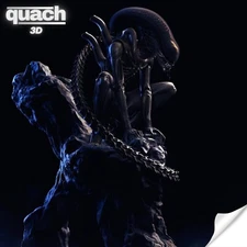 Alien Xenomorph Statue, Alien Stl File 3D Printing, Predator Stl 3D model design