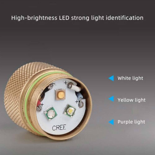 Ultraviolet LED Flashlight UV Light 365/395NM Jade Gem Inspection Lamp Torch Set - Picture 8 of 14