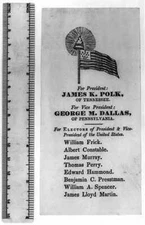 8" x 10" Photo 1844 Photo For President: James K. Polk, of Tennessee