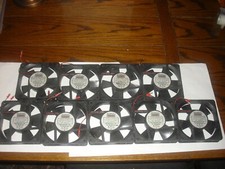 Lot of 9 Mechatronics E1225M12 B Brushless DC Fans, 120 mm, 12 VDC, 0.245 A