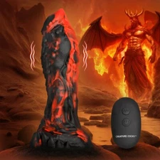 Creature Cocks: Inferno Cock Vibrating Silicone Dildo  ---FREE SHIPPING!!!