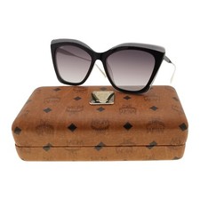 MCM M nchen MCM698S 022 Sunglasses Black/Gold Butterfly Monogram Case Women's