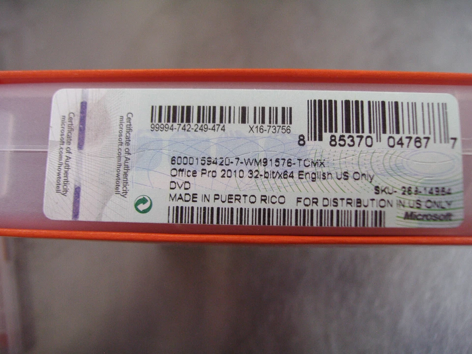 Microsoft Office 2010 Professional For 2 PCs Full English Ver. =NEW SEALED BOX= - Image 4 of 4