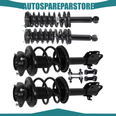 Front Rear Struts w/ Coil Spring Sway Bars Link Kit For 2000-2004 Subaru Outback