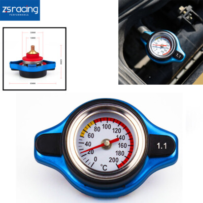 Thermost Radiator Cap Cover Water Temp gauge Small Head