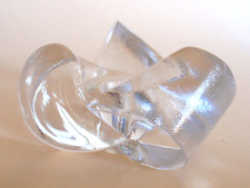 ROSENTHAL Schleifchenleuchter - Bleikristall Glas Kerzenhalter - Michael Böhm