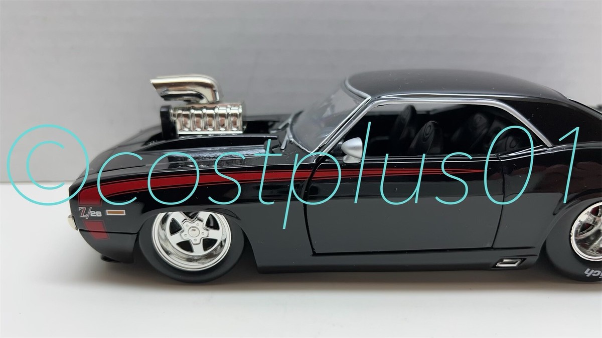 JADA BTM 1969 CHEVY CAMARO 1:24 BLACK WITH BLOWER | eBay