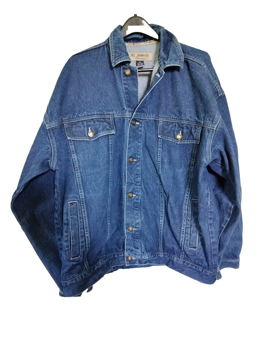 PJ Mark Jeans Blue Denim Jean Cotton Heavy Jacket Men's Size XL