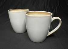 Set of 2 Threshold Reeves Stoneware Mugs 4 